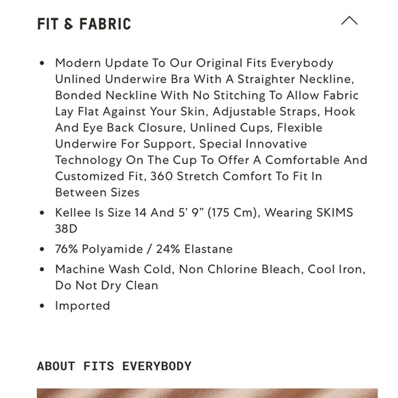 SKIMS FITS EVERYBODY
UNLINED DEMI BRA - Picture 3 of 10